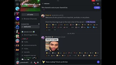 ishowspeed discord|Ishowspeed Discord Bots 